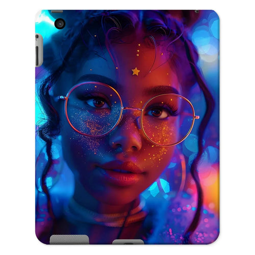 Black Girl Magic Stardust Cosmic Vibe| Black Woman Magic Tablet Cases by Prodigi