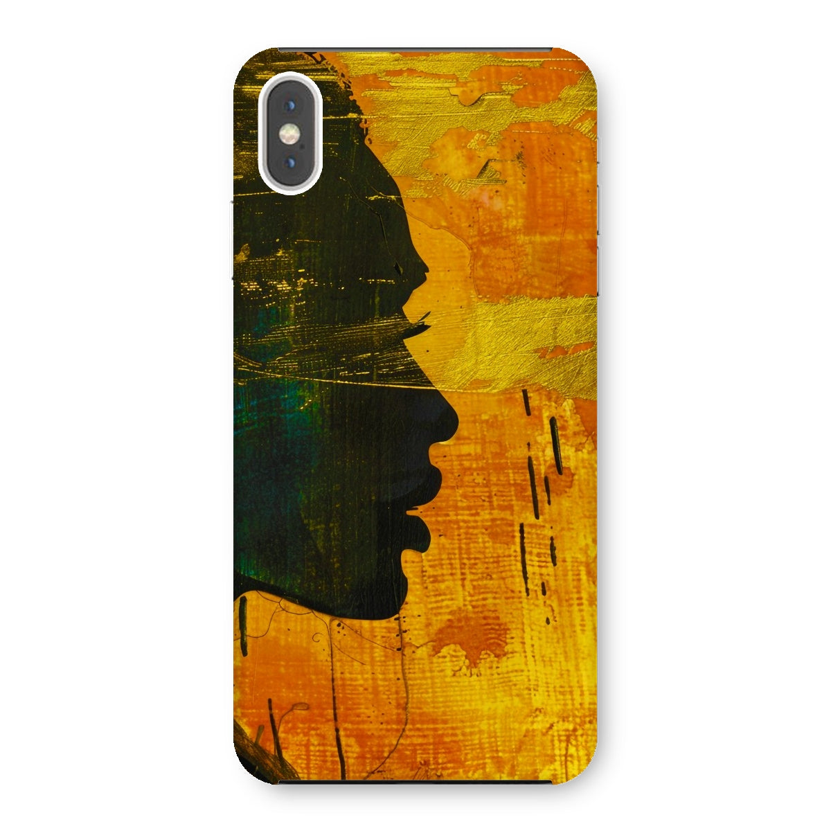 Golden Afrocentric Silhouette Snap Phone Case - D'Sare