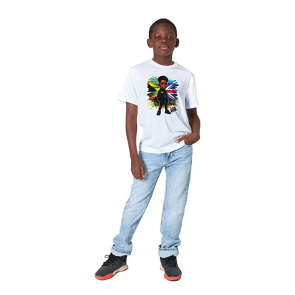 Jamaica & Great Britain Cultural Day Harmony: Performance Kids Crewneck T-shirt by D'Sare