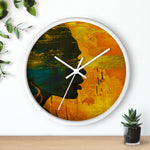 Golden Afrocentric Silhouette Wall Clock - D'Sare