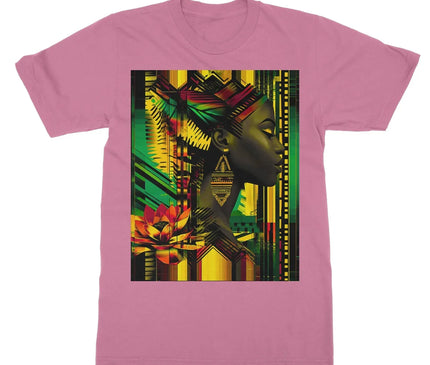 African Print Empress  Softstyle T-Shirt - D'Sare