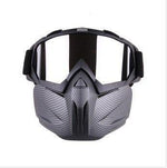 Winter Windproof Skiing Glasses Motocross Sunglasses with Face Mask - D'Sare 