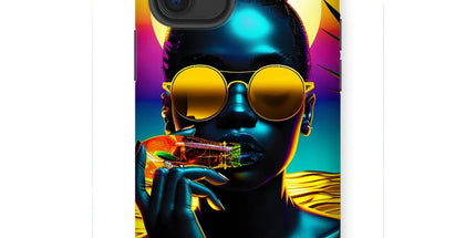 Tropical Sunset Dreams : Neon Vibes Tough Phone Case by Prodigi