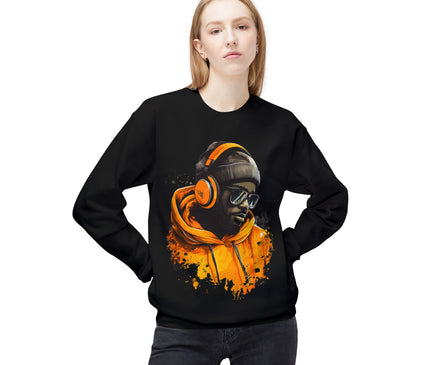 Headphone DJ Crewneck Sweatshirt — Urban Streetwear Graphic Pullover