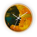 Golden Afrocentric Silhouette Wall Clock - D'Sare