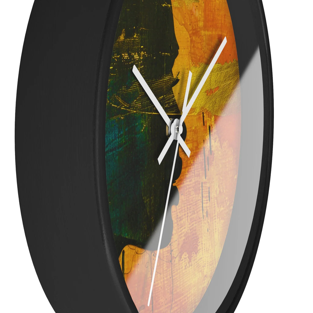 Golden Afrocentric Silhouette Wall Clock - D'Sare