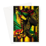 African Print Empress  Greeting Card - D'Sare