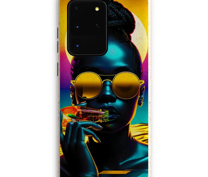 Tropical Sunset Dreams : Neon Vibes  Eco Phone Case - D'Sare