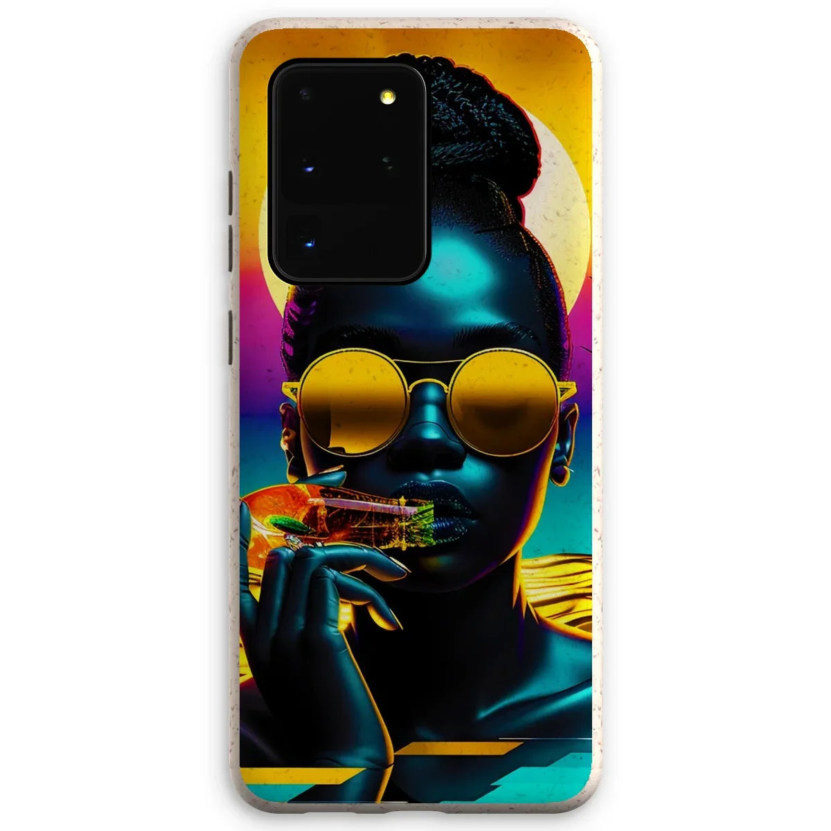 Tropical Sunset Dreams : Neon Vibes  Eco Phone Case - D'Sare