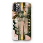 Echoes of Life: Afrocentric Meditation Peach and Gold Abstract Art Eclectic  Snap Phone Case