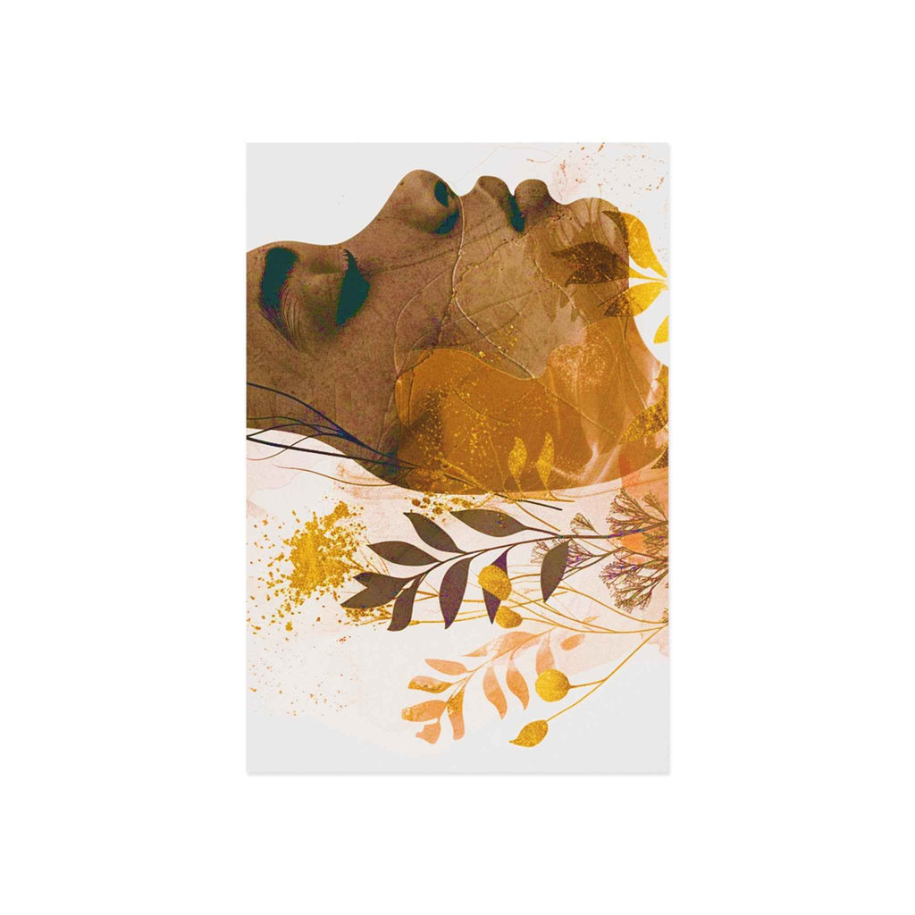 Golden Harmony Silhouette Postcards — Fine Art Classic Postcard Set