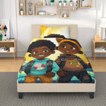 MelanatedMe Boys Cookie Dream Brothers 3 Pcs Beddings - D'Sare 