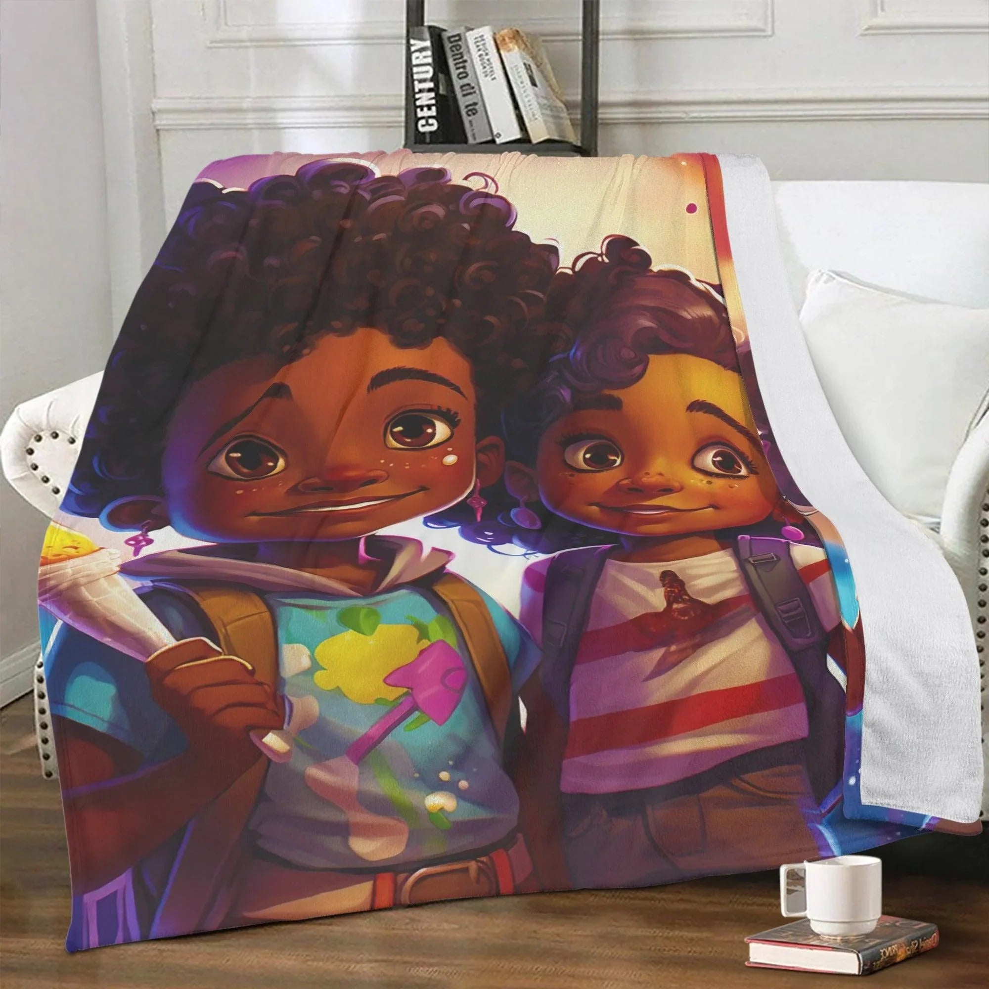 MelanatedMe Boy and Girl Soft Polyester Premium Fleece Blanket - D'Sare 