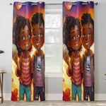 MelanatedMe Boy and Girl Home Curtain 132X213 CM - D'Sare 