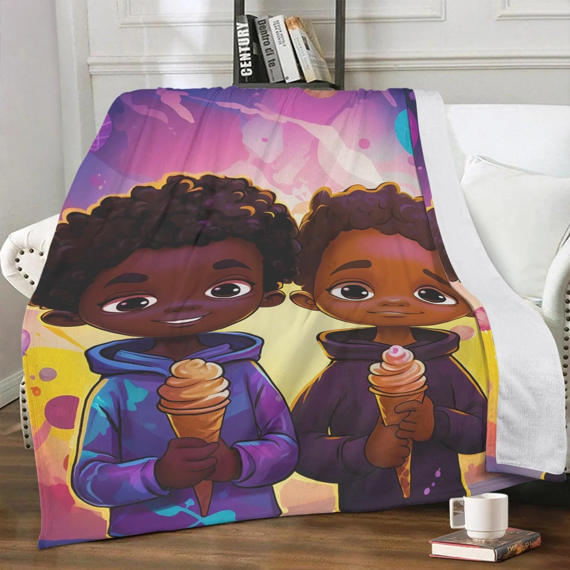 MelenatedMe Best Friends Ques Soft Polyester Premium Fleece Blanket - D'Sare 