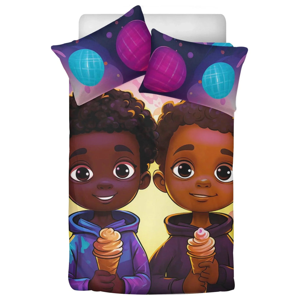 MelanatedMe Best Friend Adventure3 Pcs Beddings - D'Sare 