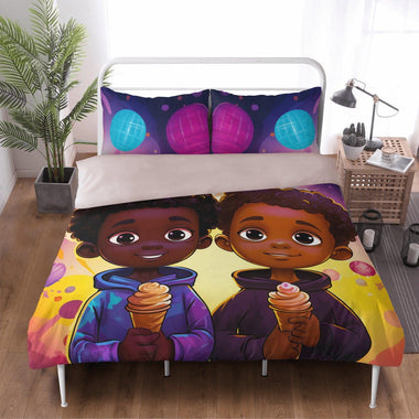 MelanatedMe Best Friend Adventure3 Pcs Beddings - D'Sare 