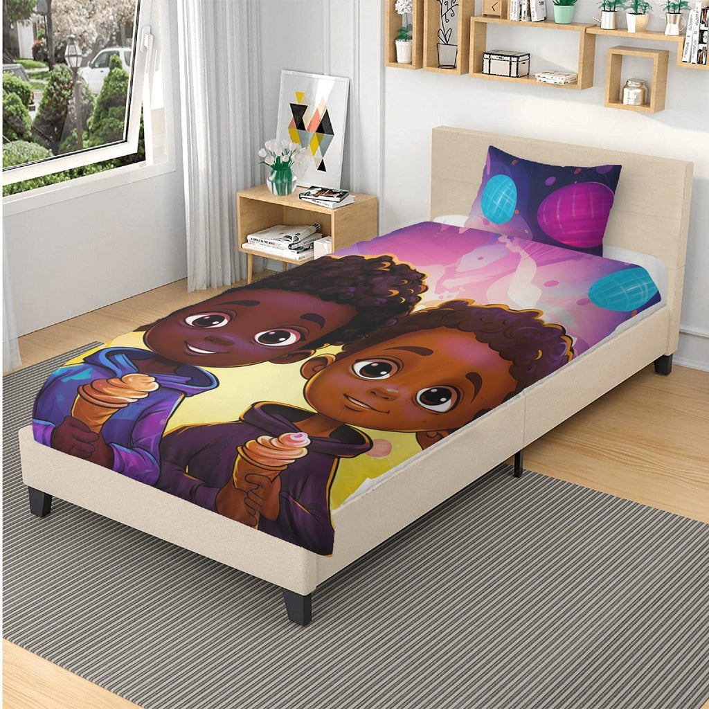 MelanatedMe Best Friend Adventure3 Pcs Beddings - D'Sare 