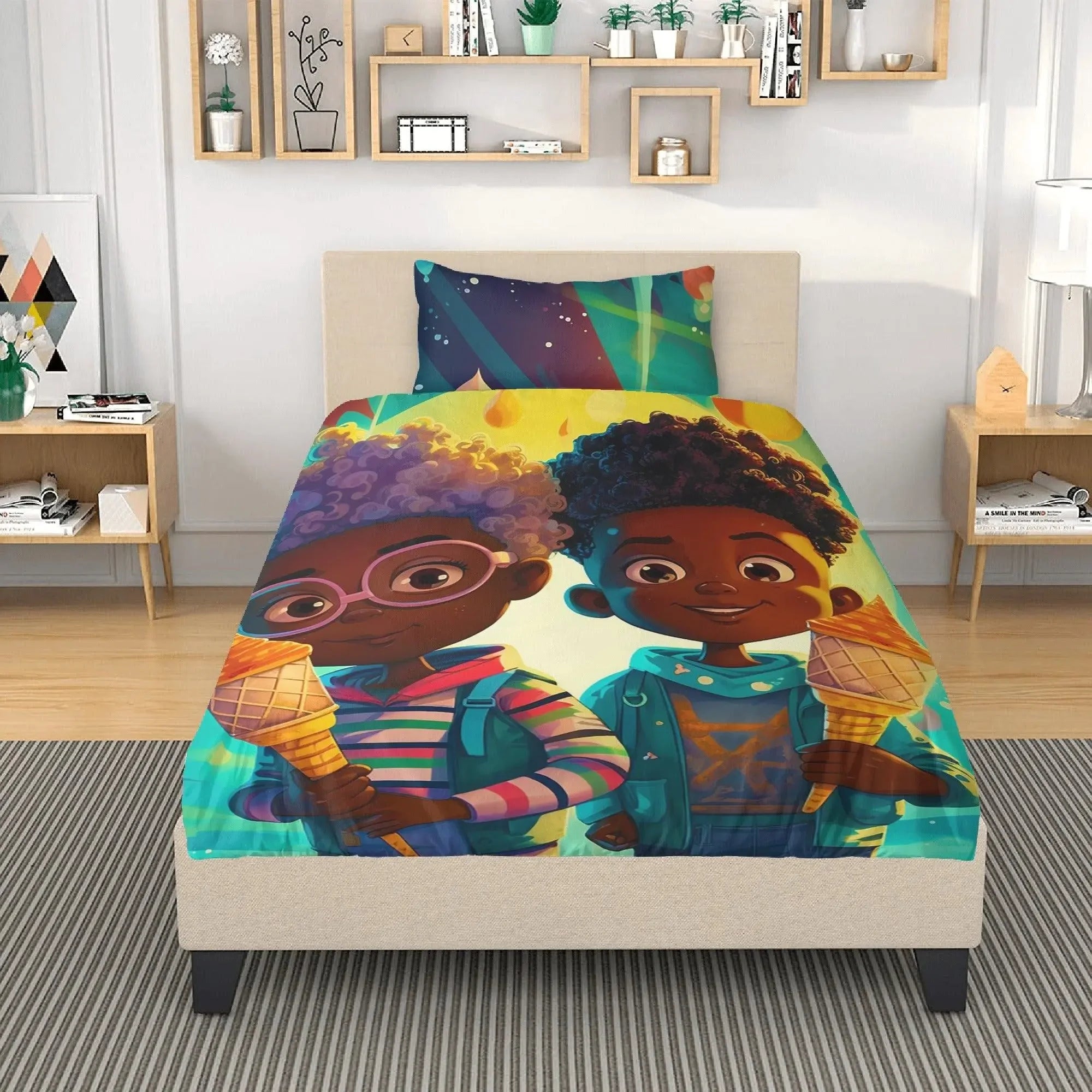MelanatedMe Best Friends 3 Pcs Beddings - D'Sare 