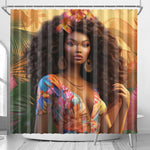 Black Empress of Haiti Bay Shower Curtain - D'Sare 