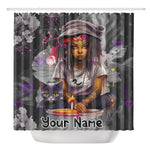 Cute Girl Grey Passion Shower Curtain - D'Sare 