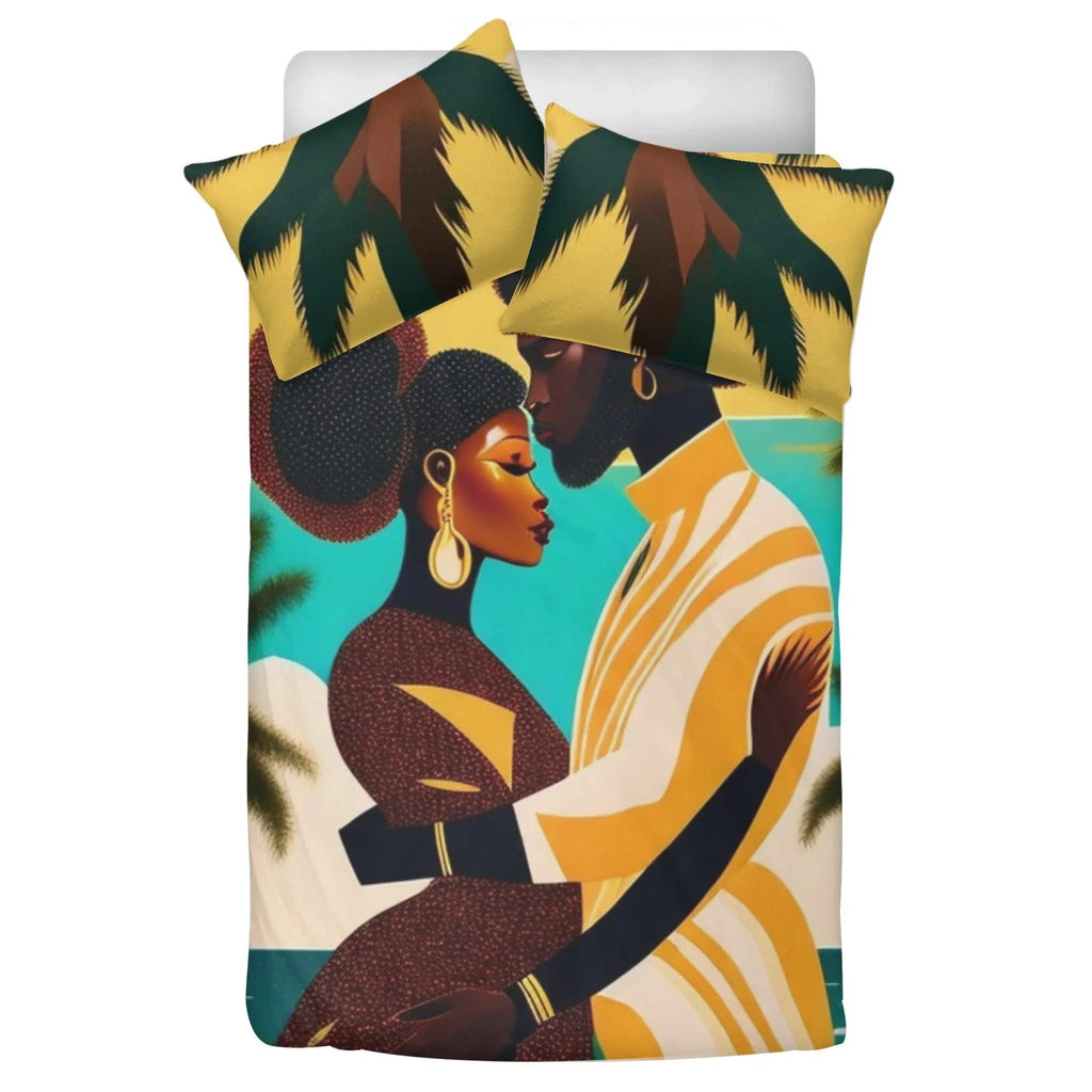 Tropical Love Couple 3 Pcs Beddings - D'Sare 
