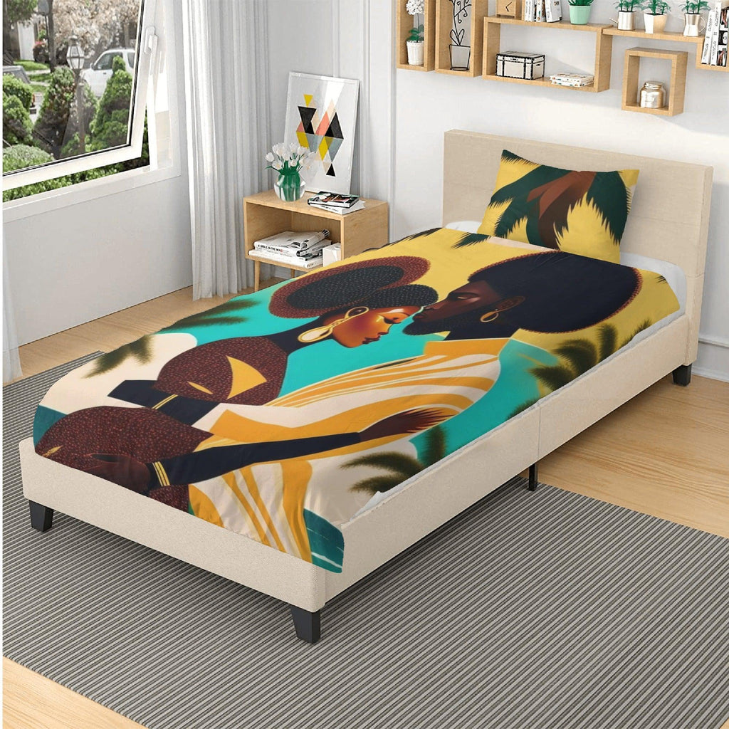Tropical Love Couple 3 Pcs Beddings - D'Sare 