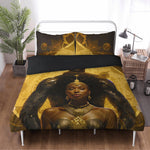 Golden Romance: Black Couple Divine 3 Pcs Beddings - D'Sare 
