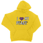 I Love My Peace College Hoodie - D'Sare