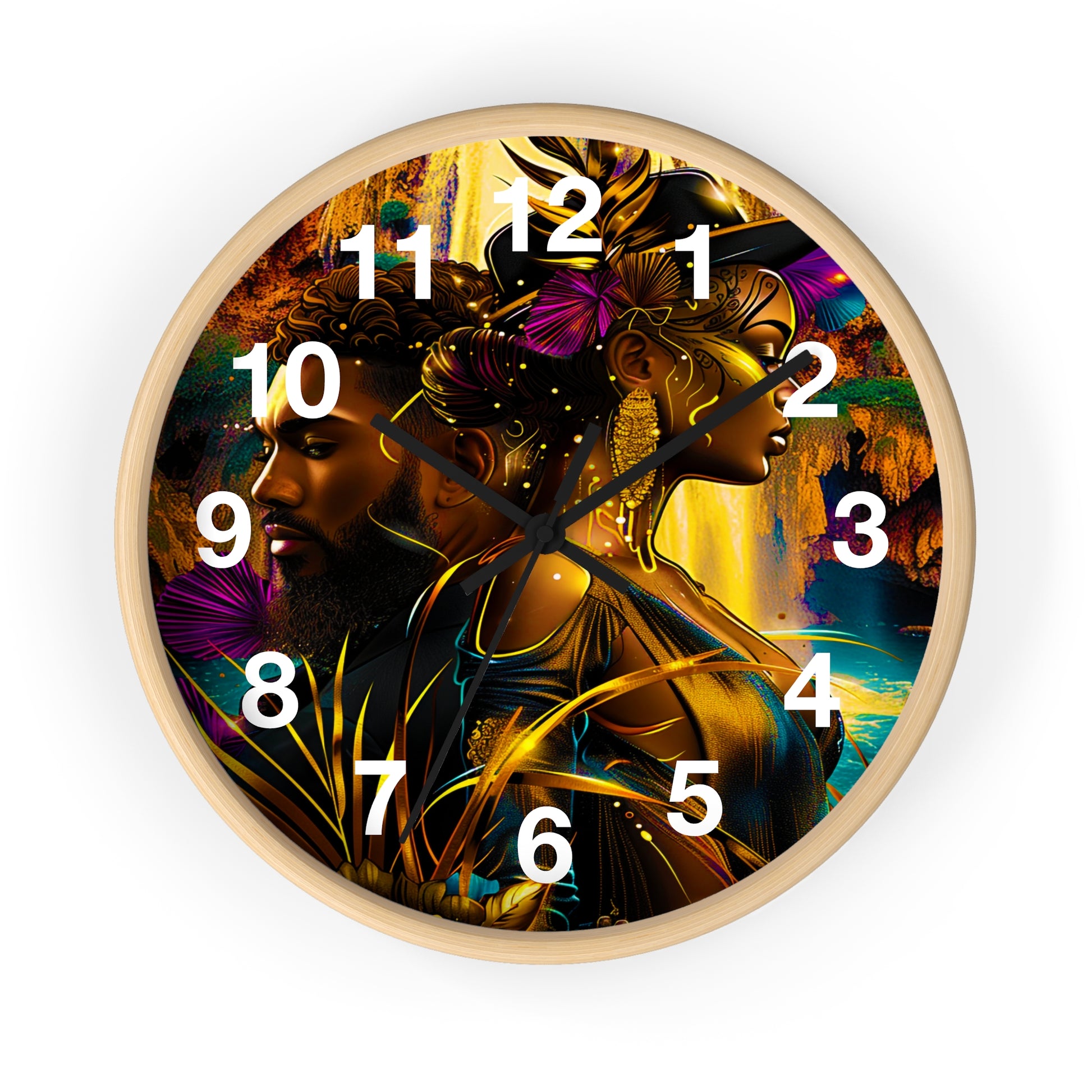 Wall Clock Eclectic Art - D'Sare