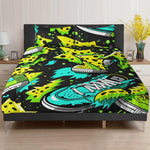 Electric Kicks Art: Urban Pop Art Sneaker Explosion, Graffiti  3 Pcs Beddings