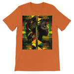 Abstract Red and Green Black Queen Fusion Unisex Short Sleeve T-Shirt