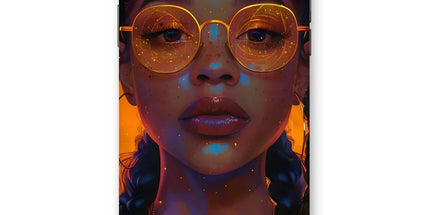Solar Flare Radiant Soul Beautiful Black Girl Snap Phone Case by Prodigi