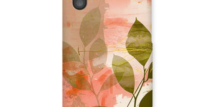 Peach Golden Leafy Escape Snap Phone Case by Prodigi