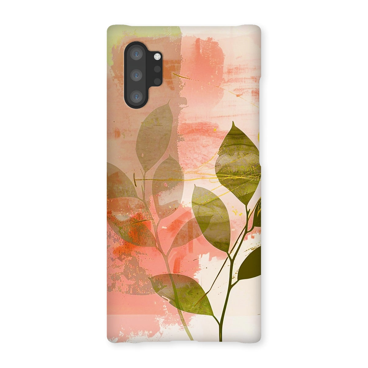 Peach Golden Leafy Escape  Snap Phone Case - D'Sare