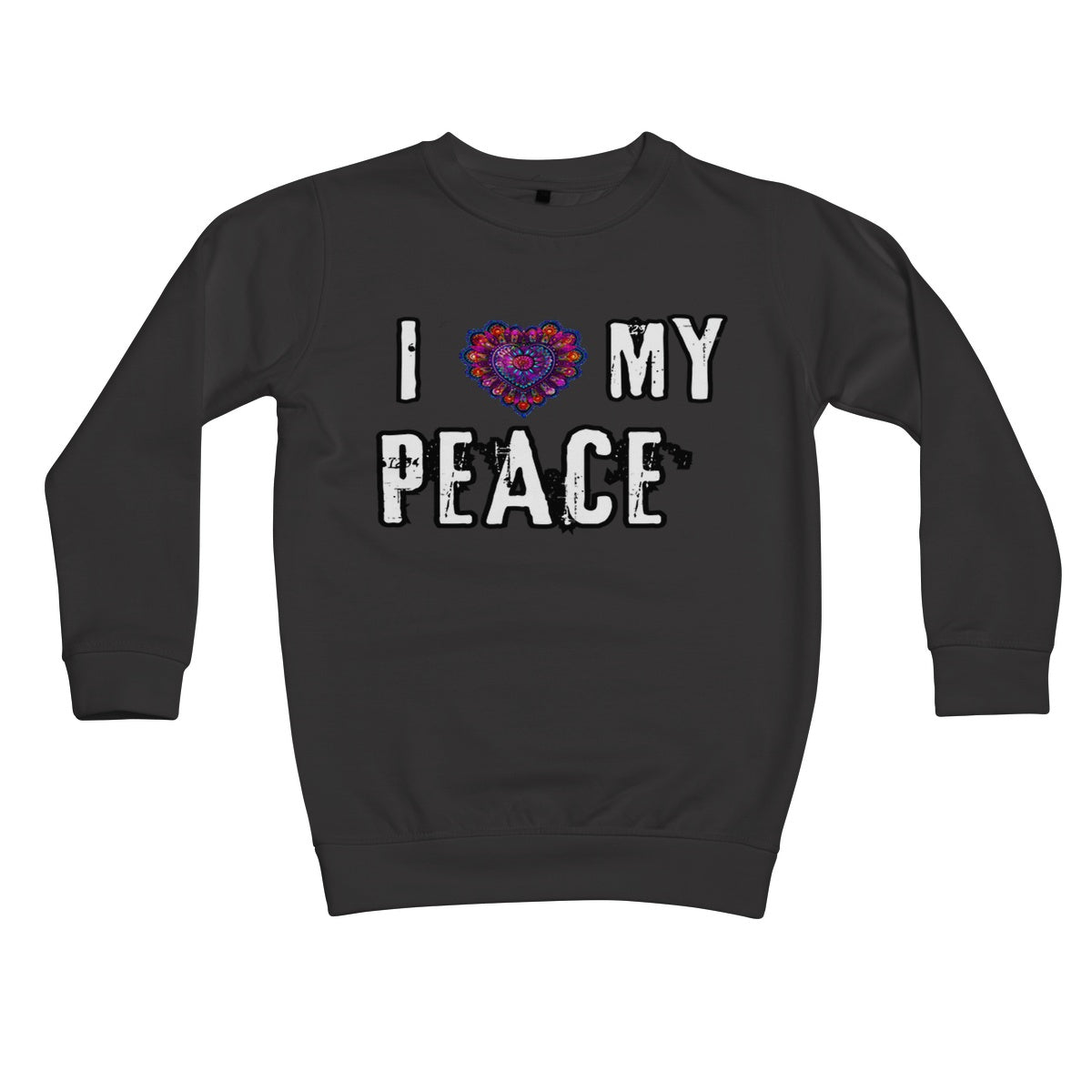 I Love My Peace Kids Sweatshirt