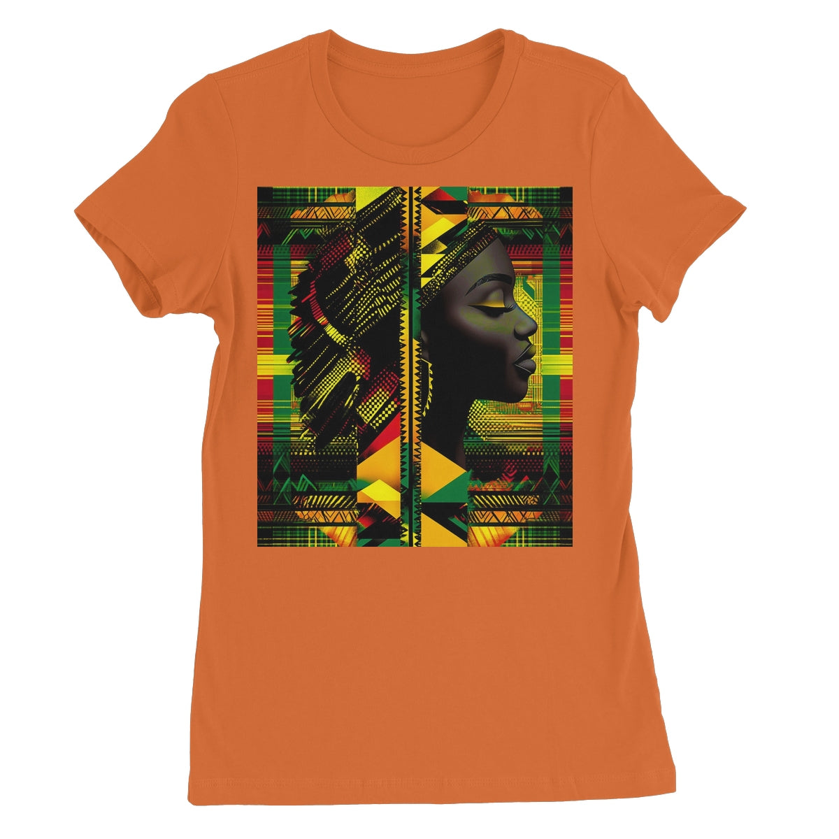 Abstract Red and Green Black Queen Fusion Women's Favourite T-Shirt