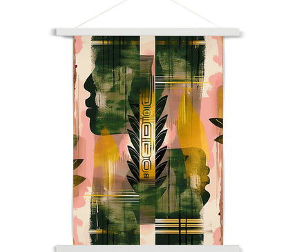 Echos of Duality Golden Pink Reflection Fine Art Print with Hanger