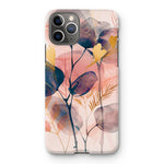 Peachy Blue Golden Flora Escape  Snap Phone Case - D'Sare