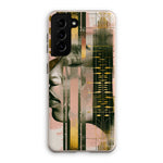 Echoes of Life: Afrocentric Meditation Peach and Gold Abstract Art Eclectic  Eco Phone Case