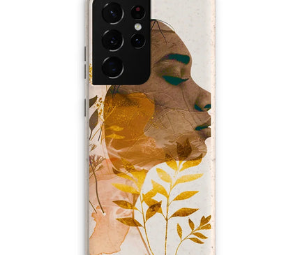 Golden Harmony Silhouette 06 Eco Phone Case - D'Sare