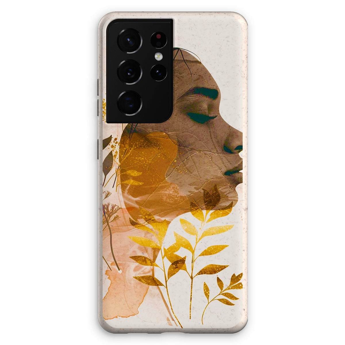 Golden Harmony Silhouette 06 Eco Phone Case - D'Sare