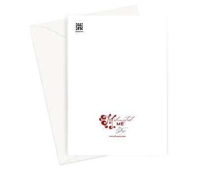 Echoes of Life: Afrocentric Meditation Peach and Gold Abstract Art Eclectic  Greeting Card