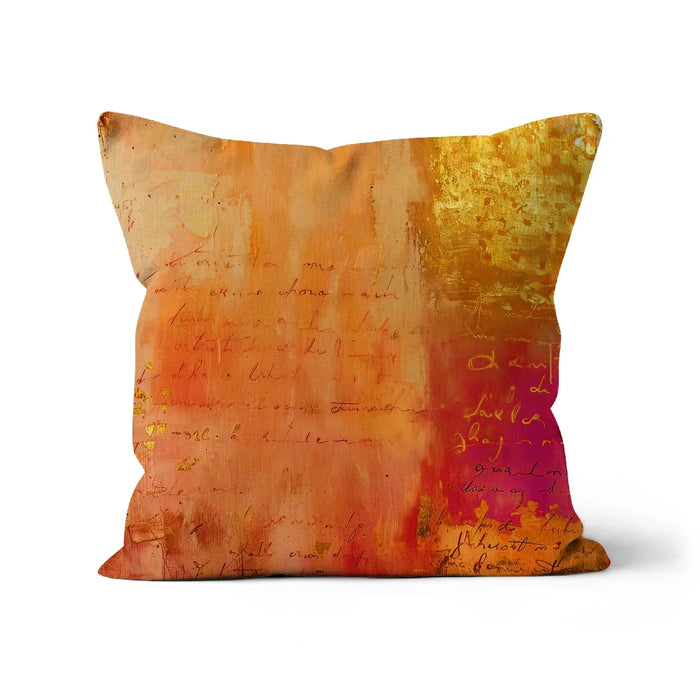 Warm Amber Seranade Cushion Eclectic Art