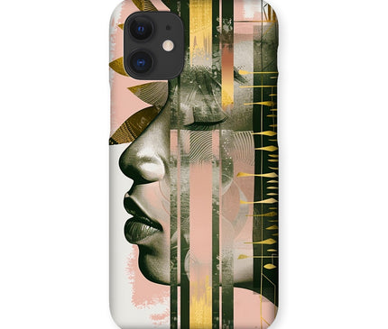 Peach and Gold Abstract Snap Phone Case