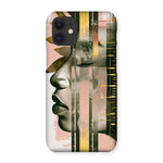 Echoes of Life: Afrocentric Meditation Peach and Gold Abstract Art Eclectic  Snap Phone Case