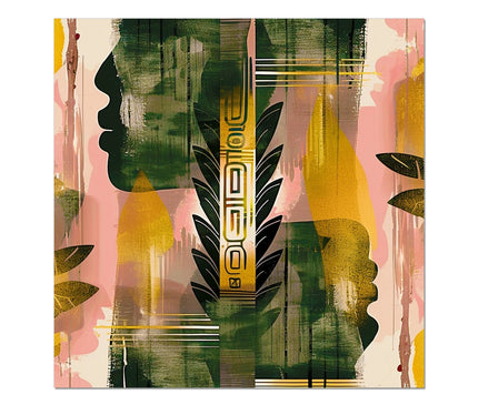 Echos of Duality Golden Pink Reflection Rolled Canvas