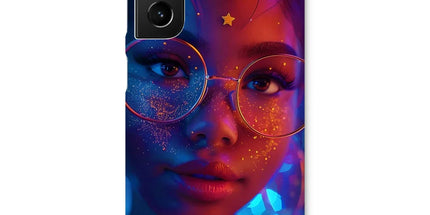 Black Girl Magic Stardust Cosmic Vibe| Black Woman Magic Snap Phone Case by Prodigi