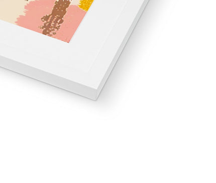 Echos of Duality Golden Pink Reflection Framed & Mounted Print