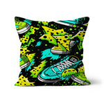 Electric Kicks Art: Urban Pop Art Explosion, Graffiti  Cushion - D'Sare